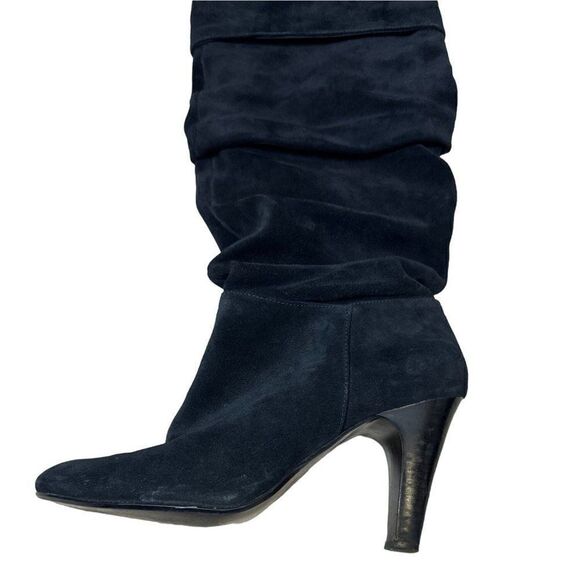 Nine West Womens Black Suede Mid Calf Boots Size 8.5 - Picture 7 of 14